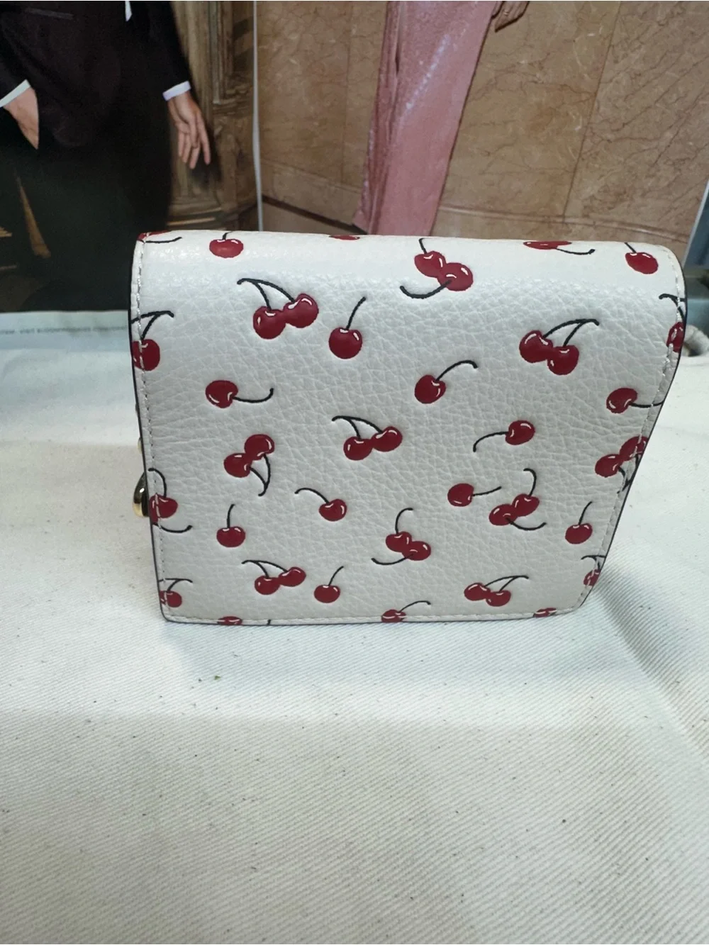 Coach Snap Wallet With Cherry Print . New